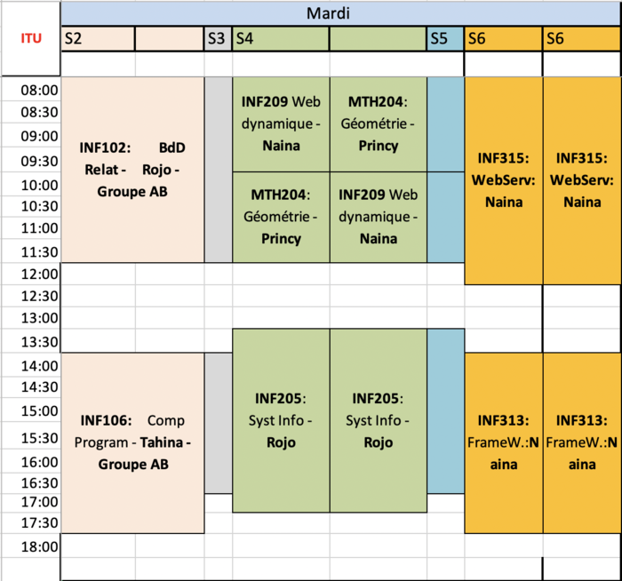 univ tours emploi du temps